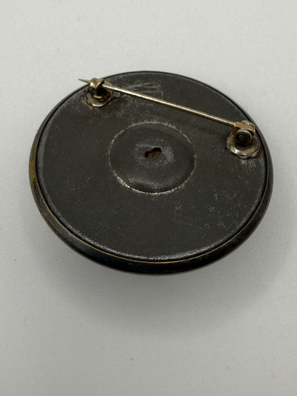 Antique Art Nouveau Green Marcasite Brooch