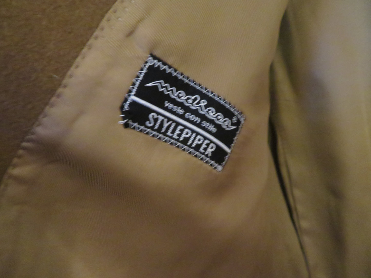 Iris Apfel's Vintage Italian Olive Brown Wool Peacoat