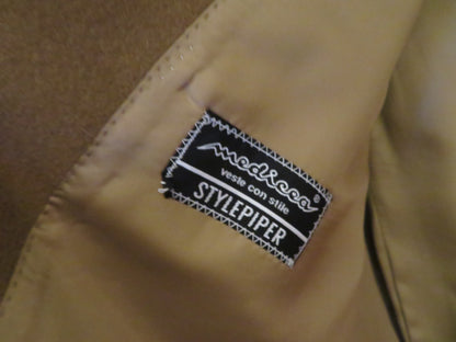 Iris Apfel's Vintage Italian Olive Brown Wool Peacoat