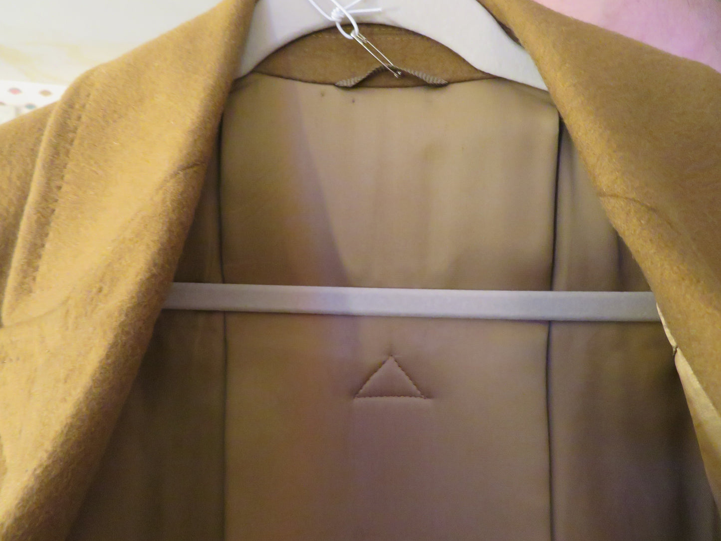 Iris Apfel's Vintage Italian Olive Brown Wool Peacoat