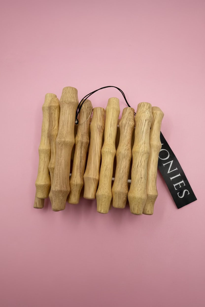 Iris Apfel's Vintage Monies Supersized Wood Bracelet
