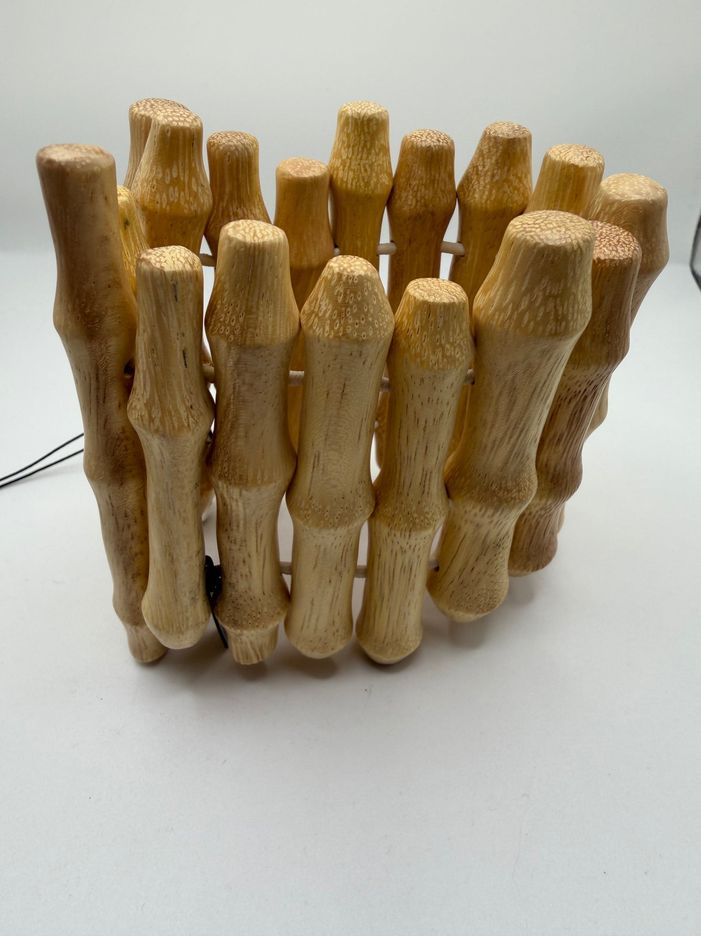 Iris Apfel's Vintage Monies Supersized Wood Bracelet