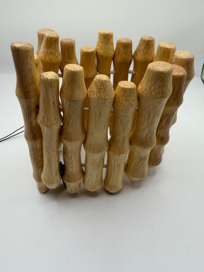 Iris Apfel's Vintage Monies Supersized Wood Bracelet