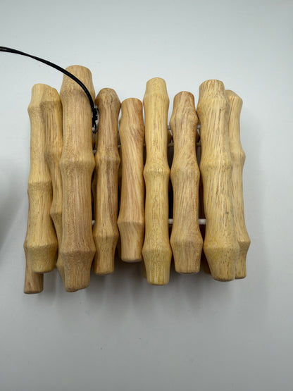 Iris Apfel's Vintage Monies Supersized Wood Bracelet