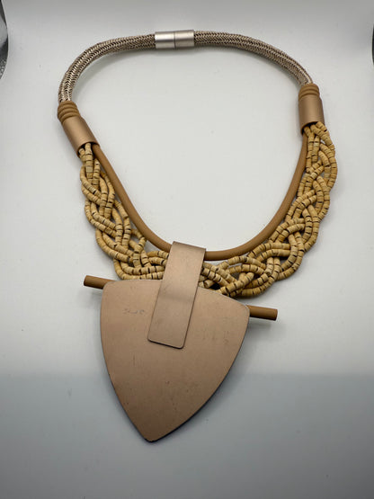Vintage Maximalist Stone Pendant Necklace