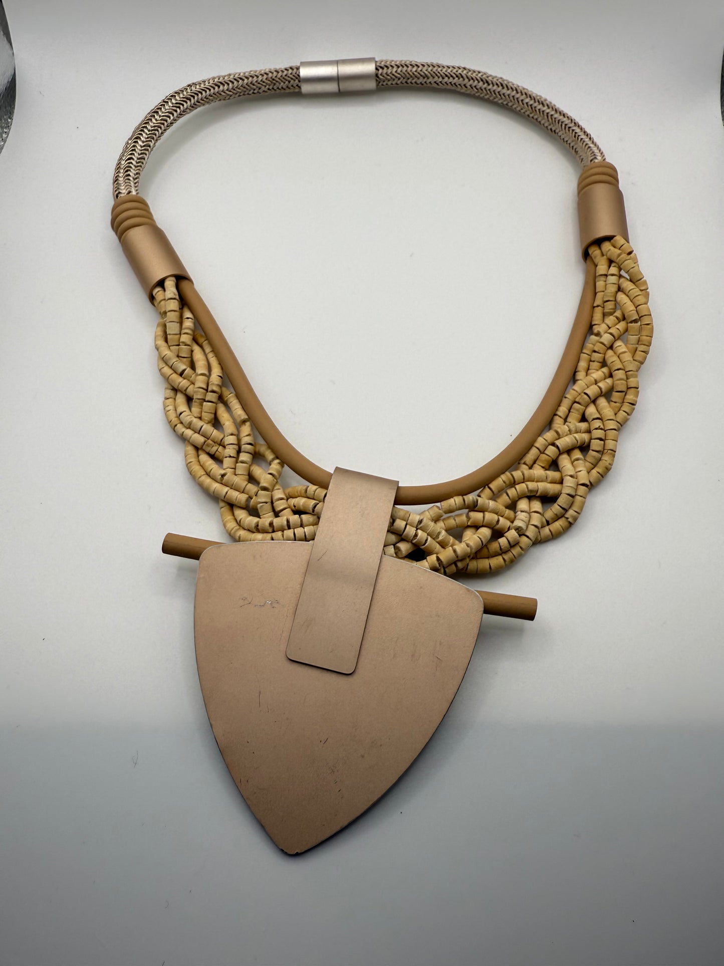 Vintage Maximalist Stone Pendant Necklace