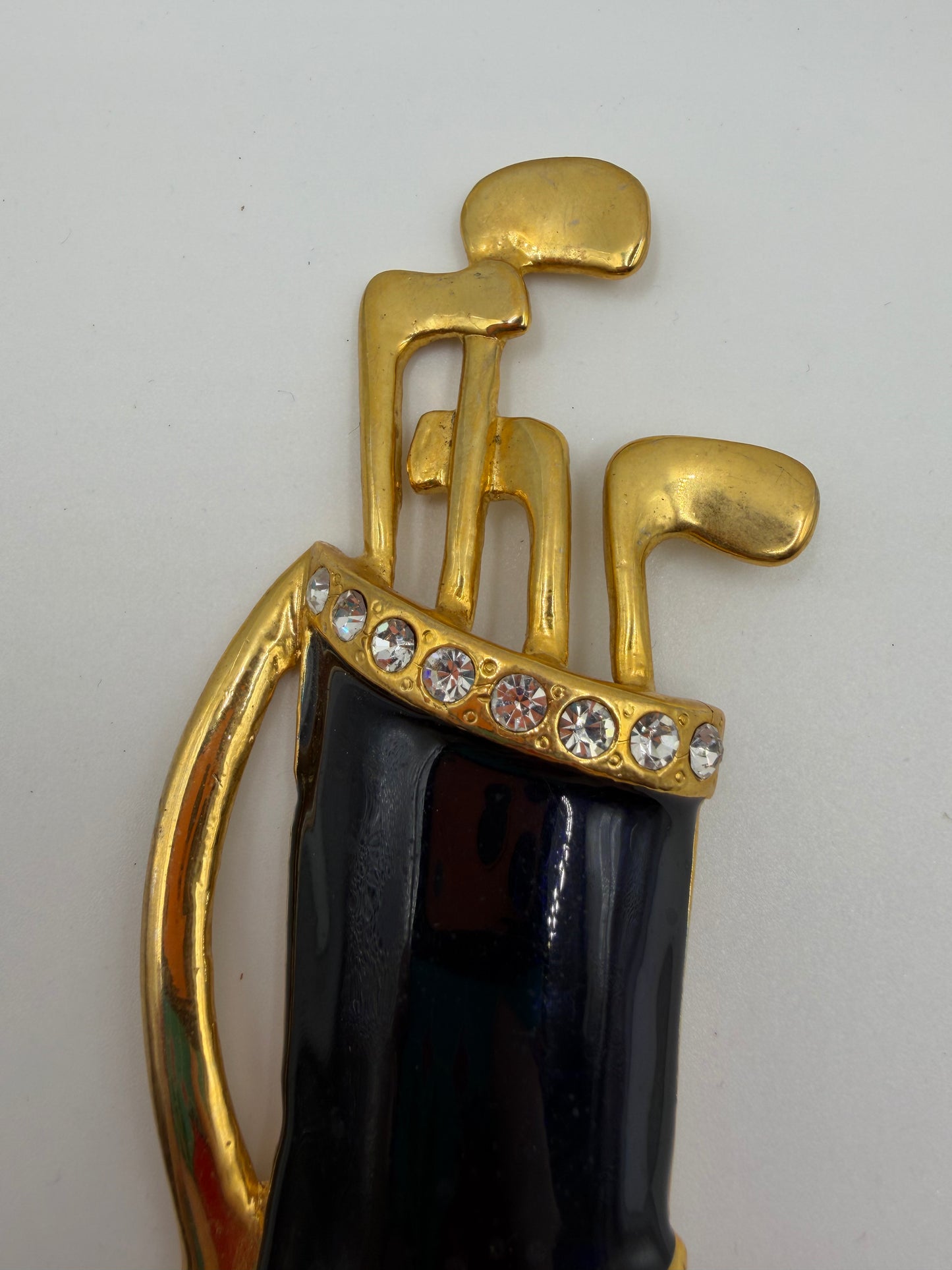Vintage Rare Supersized Country Club Chic Golf Brooch