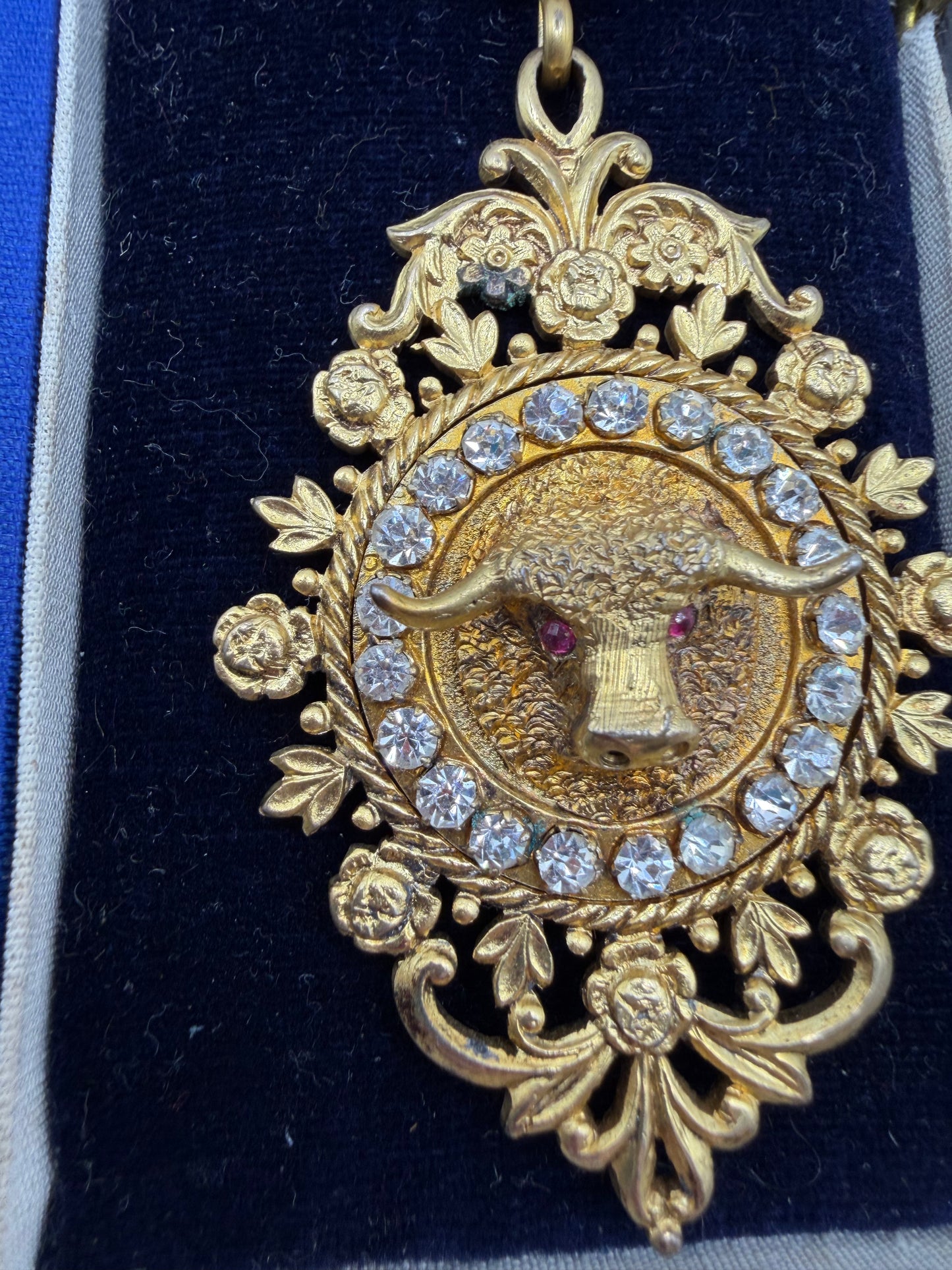 Iris Apfel's Vintage 1930 Order of Buffaloes Medal Brooch w/ Original Case