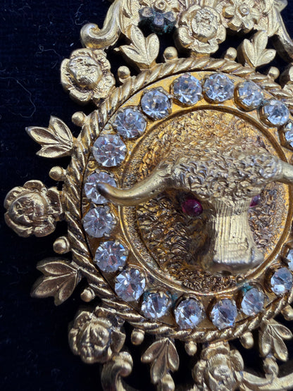 Iris Apfel's Vintage 1930 Order of Buffaloes Medal Brooch w/ Original Case