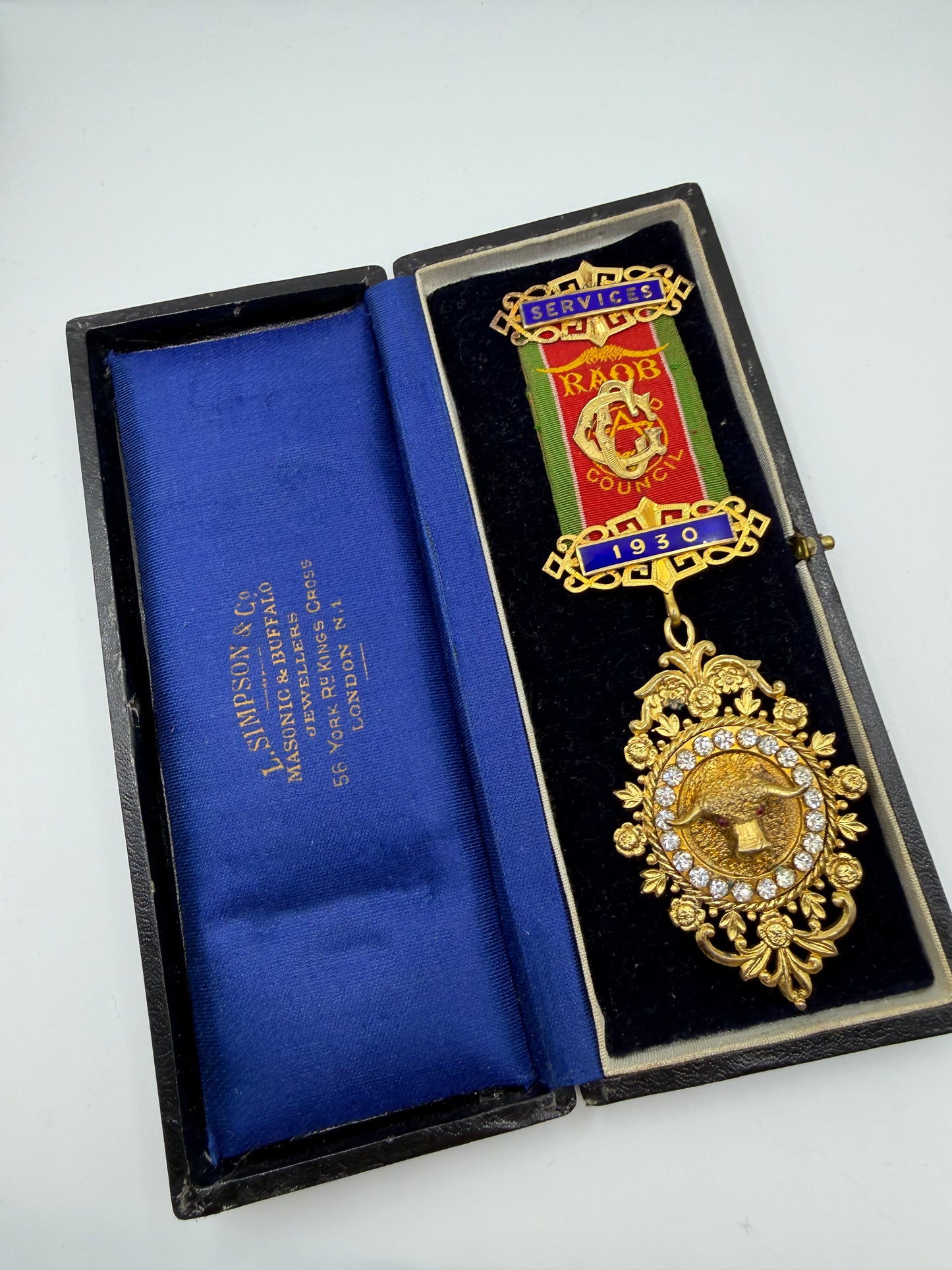 Iris Apfel's Vintage 1930 Order of Buffaloes Medal Brooch w/ Original Case