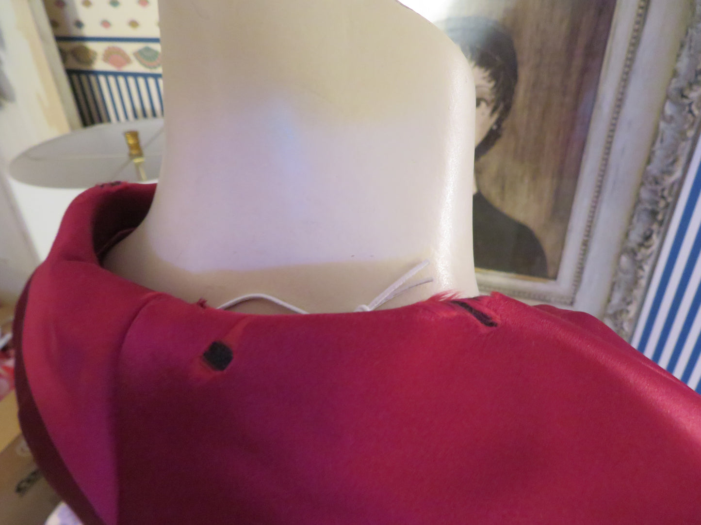 Iris Apfel's Vintage Silky Scarlet Vest