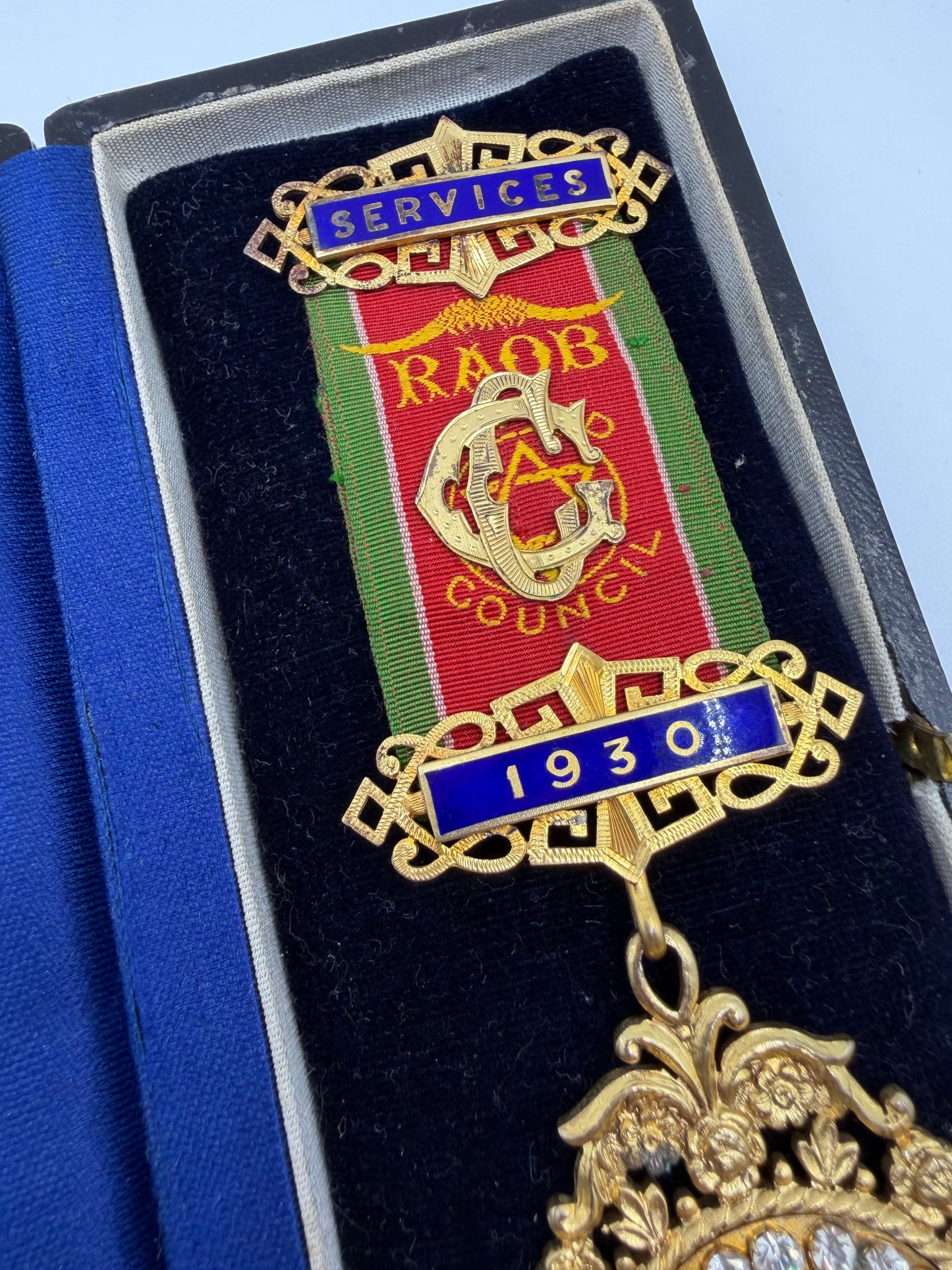 Iris Apfel's Vintage 1930 Order of Buffaloes Medal Brooch w/ Original Case