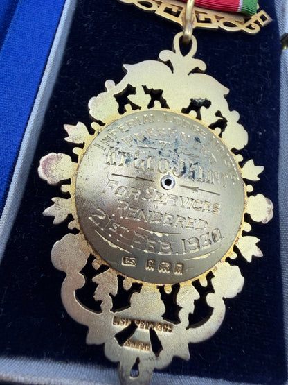 Iris Apfel's Vintage 1930 Order of Buffaloes Medal Brooch w/ Original Case