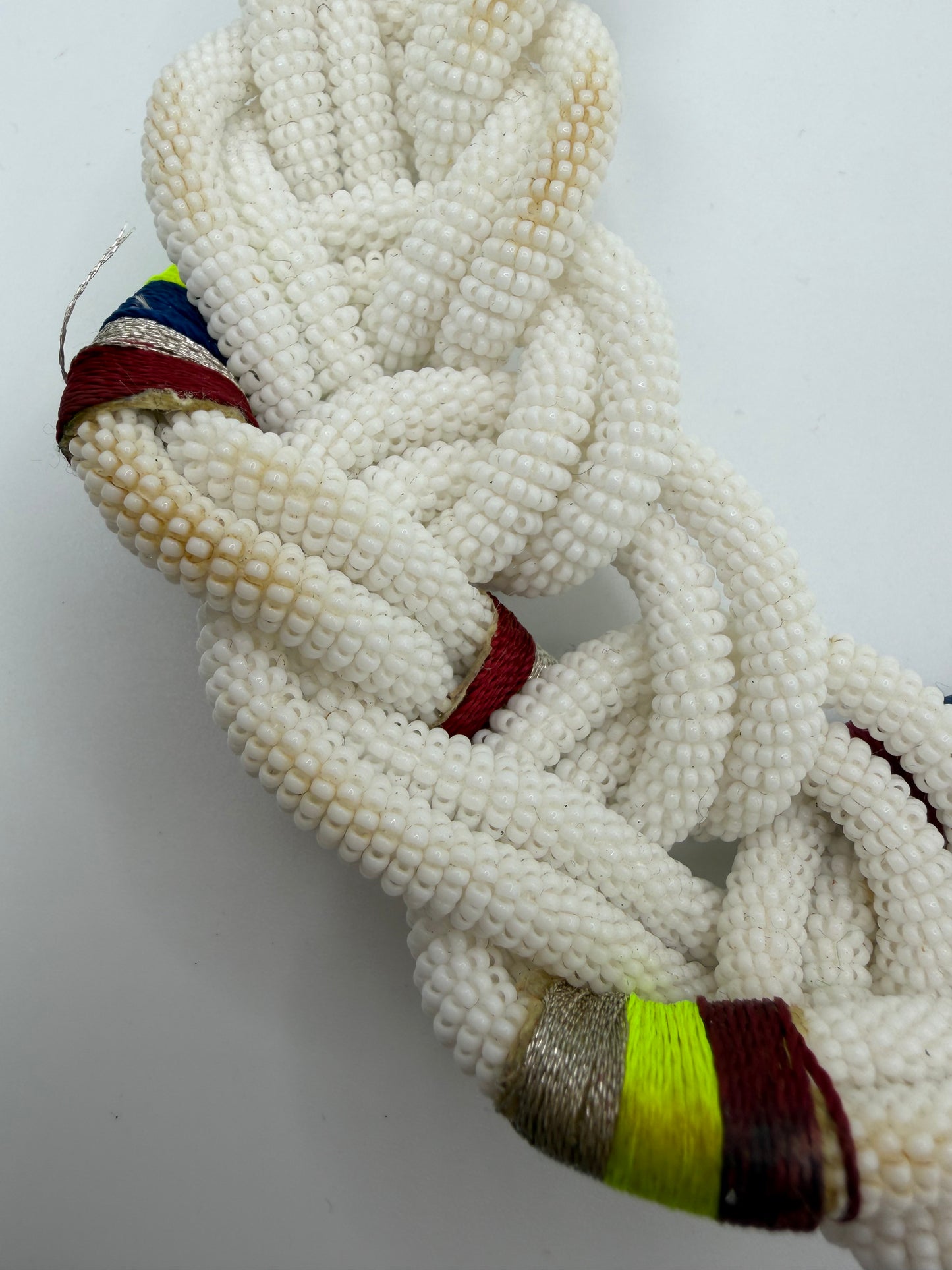 Vintage J Crew Nautical Beaded Neon Statement Necklace