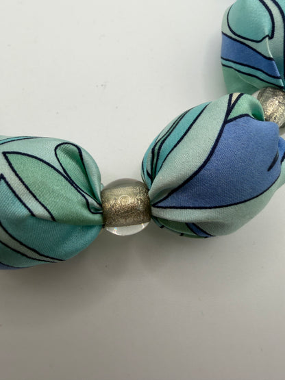 Vintage Pucci Inspired Beaded Silk Necklace