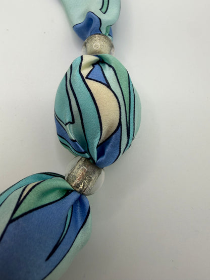Vintage Pucci Inspired Beaded Silk Necklace