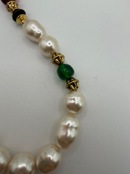 Vintage Kenneth Jay Lane Baroque Pearl '80s Dream Queen Necklace