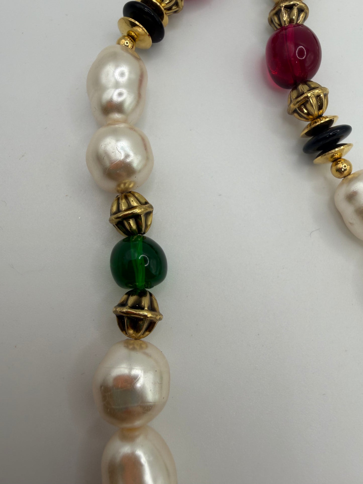 Vintage Kenneth Jay Lane Baroque Pearl '80s Dream Queen Necklace