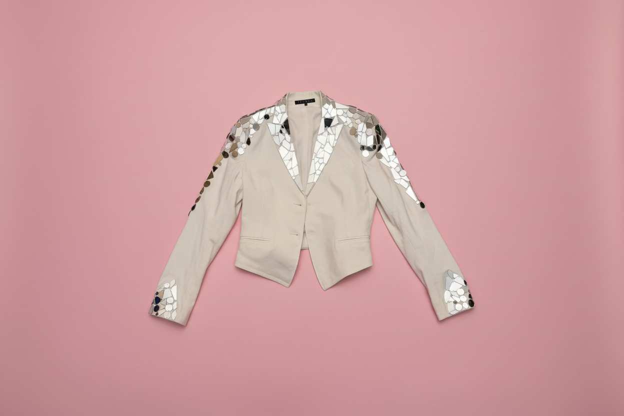 Cyndi Lauper's Custom One-of-a-Kind Theory Mirrored Jacket