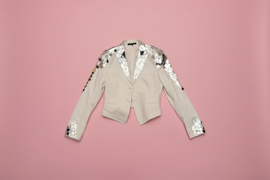 Cyndi Lauper's Custom One-of-a-Kind Theory Mirrored Jacket