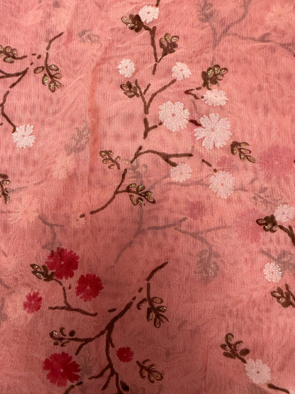 Cyndi Lauper's Vintage Oilily Y2K Cherry Blossom Mesh Top