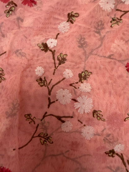 Cyndi Lauper's Vintage Oilily Y2K Cherry Blossom Mesh Top