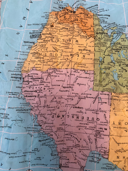 Cyndi Lauper's Vintage Australian Map Scarf