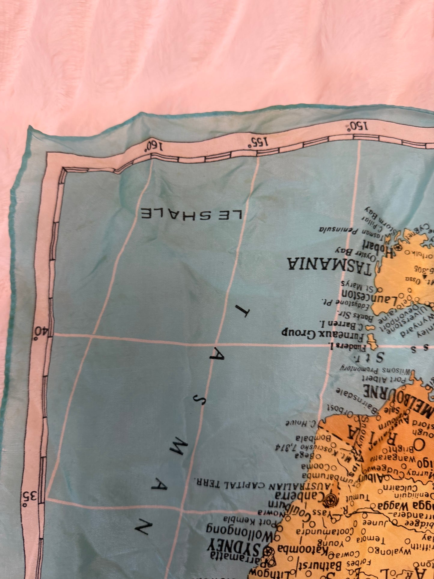 Cyndi Lauper's Vintage Australian Map Scarf