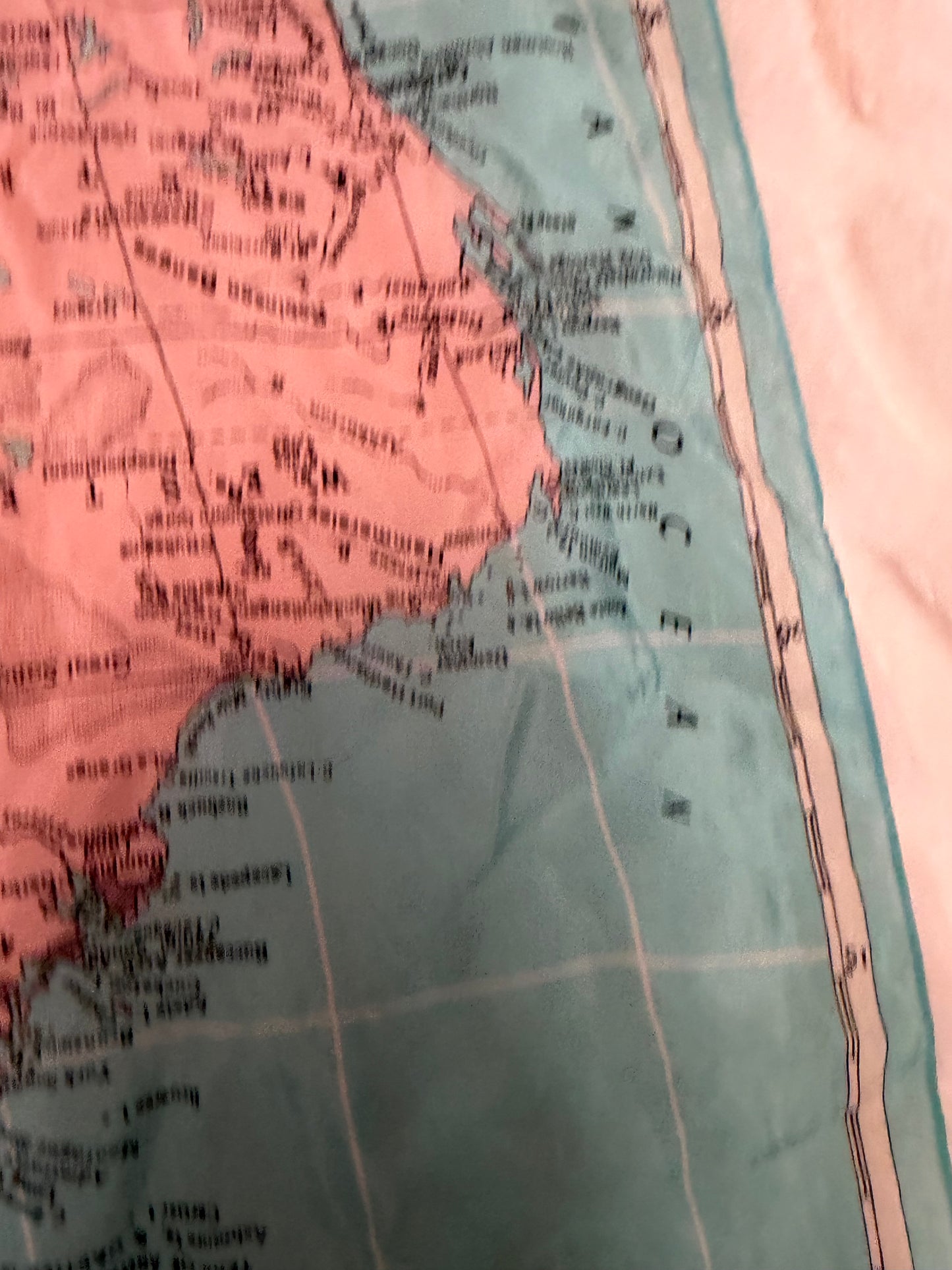 Cyndi Lauper's Vintage Australian Map Scarf
