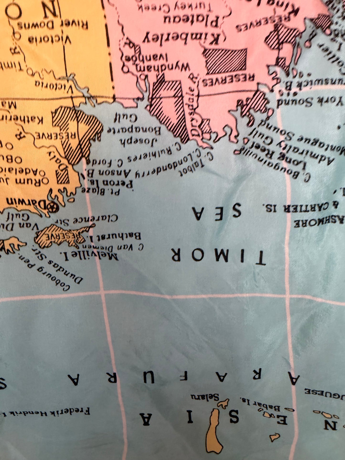 Cyndi Lauper's Vintage Australian Map Scarf