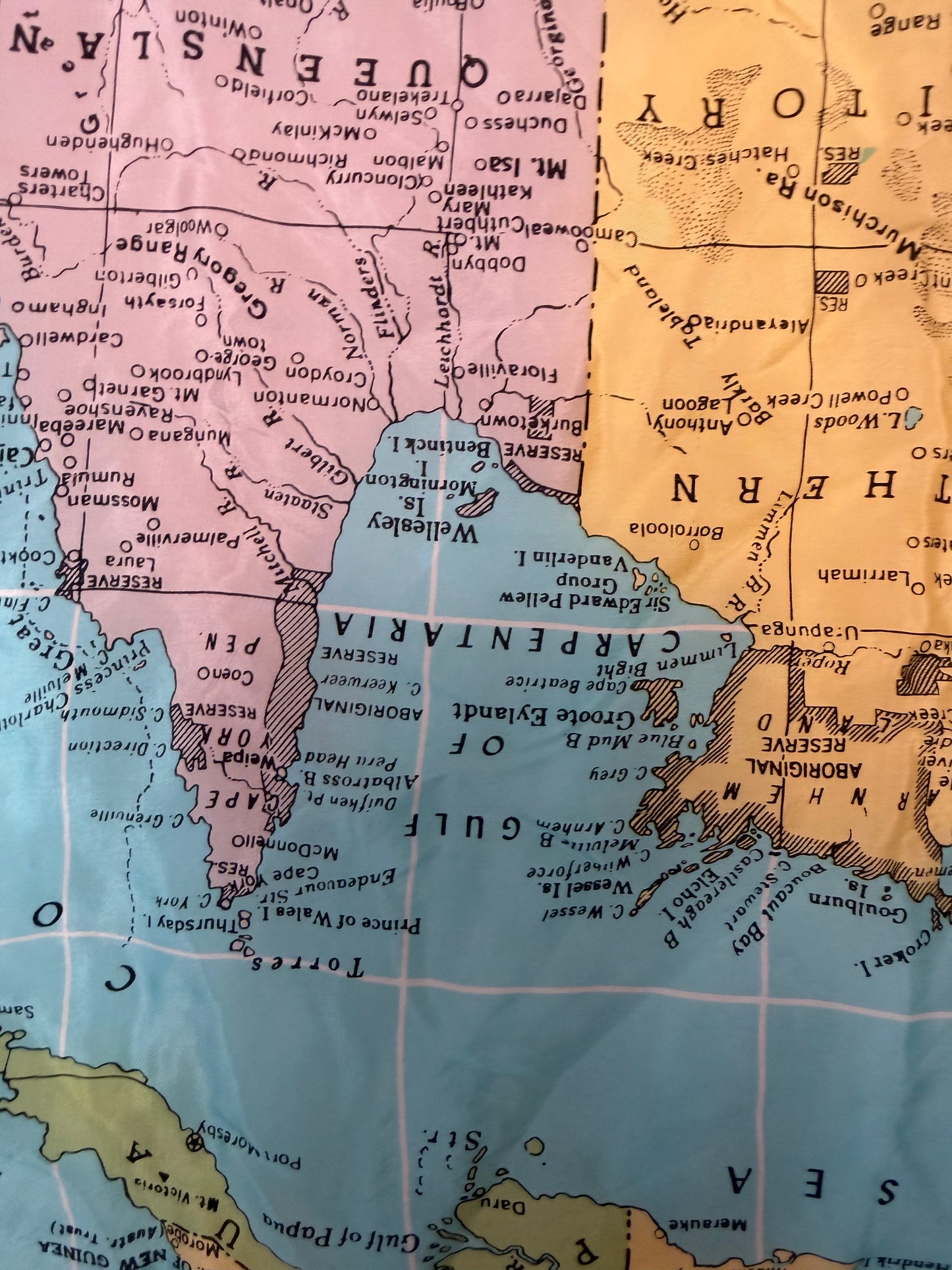 Cyndi Lauper's Vintage Australian Map Scarf