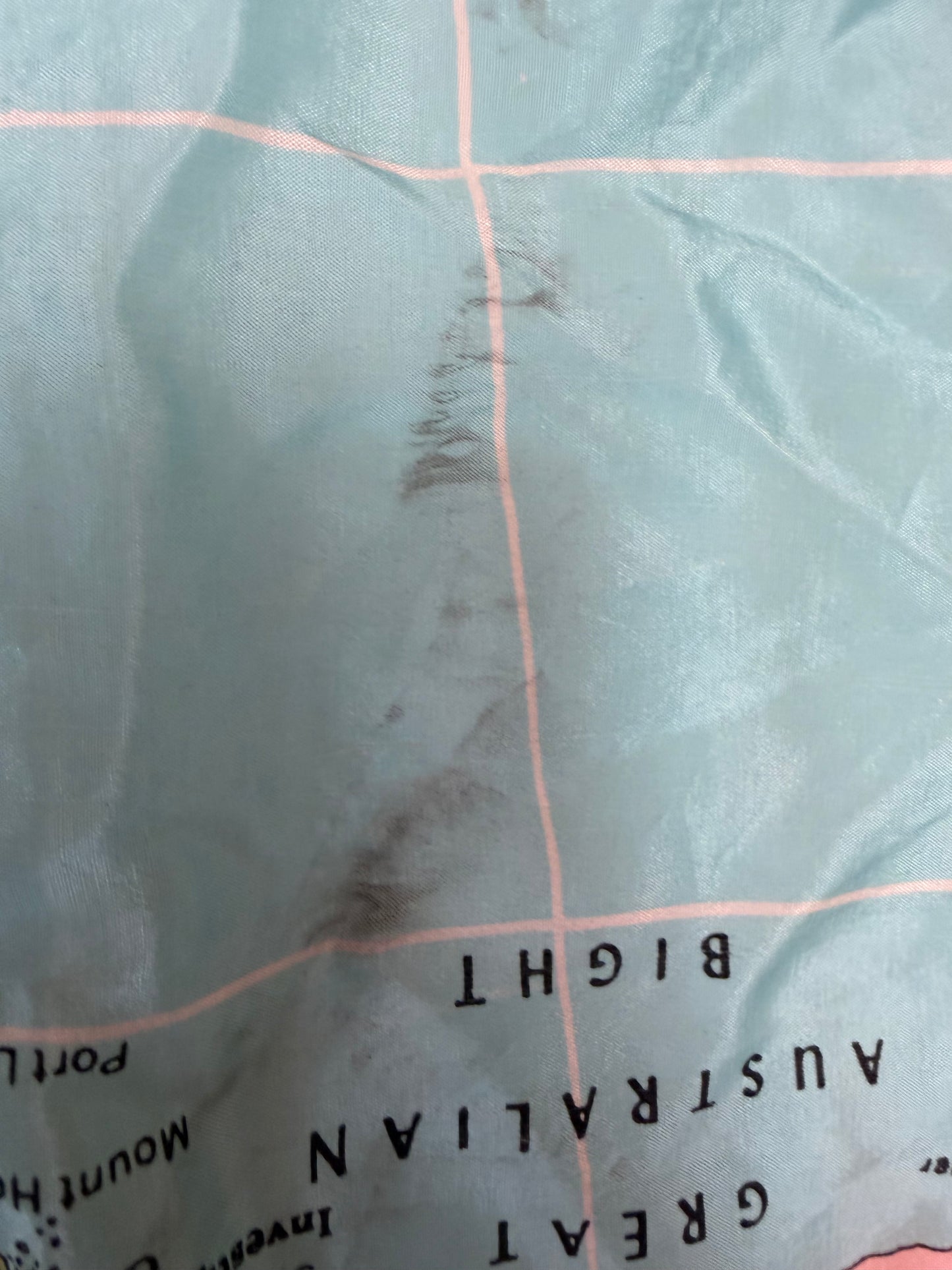 Cyndi Lauper's Vintage Australian Map Scarf