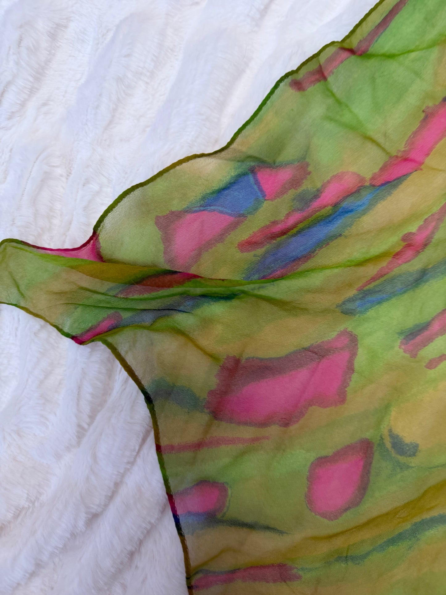Cyndi Lauper's Vintage Watermelon Swirl Scarf