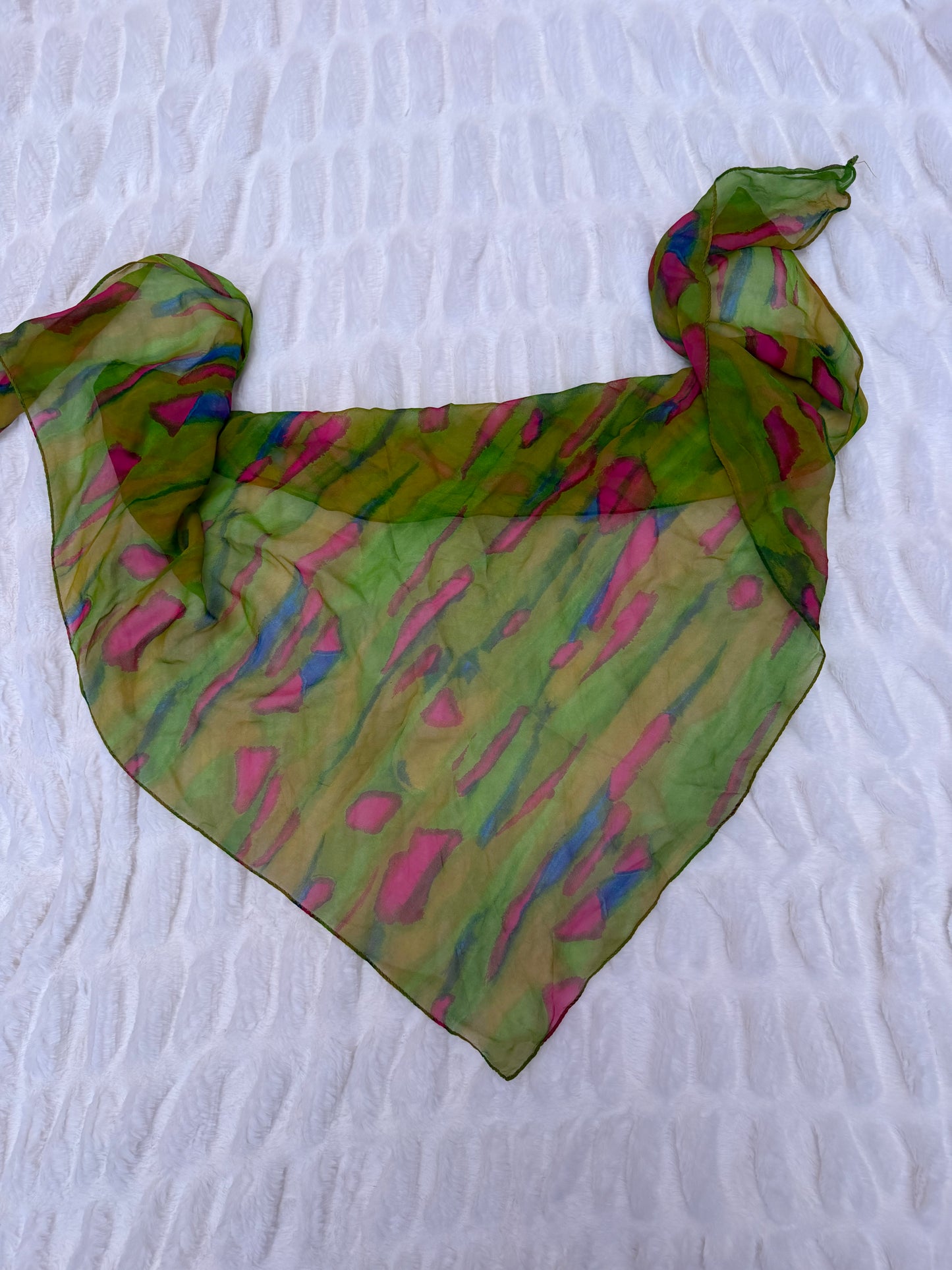 Cyndi Lauper's Vintage Watermelon Swirl Scarf
