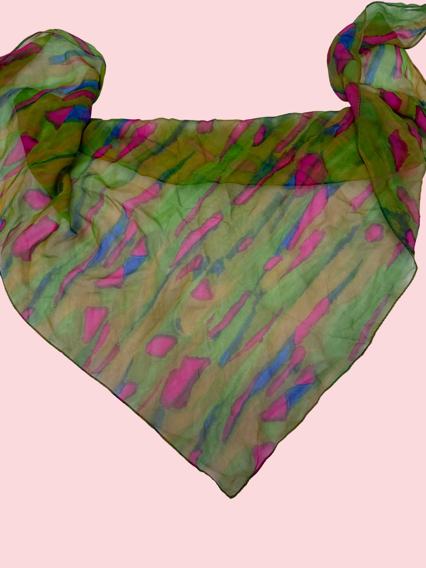 Cyndi Lauper's Vintage Watermelon Swirl Scarf