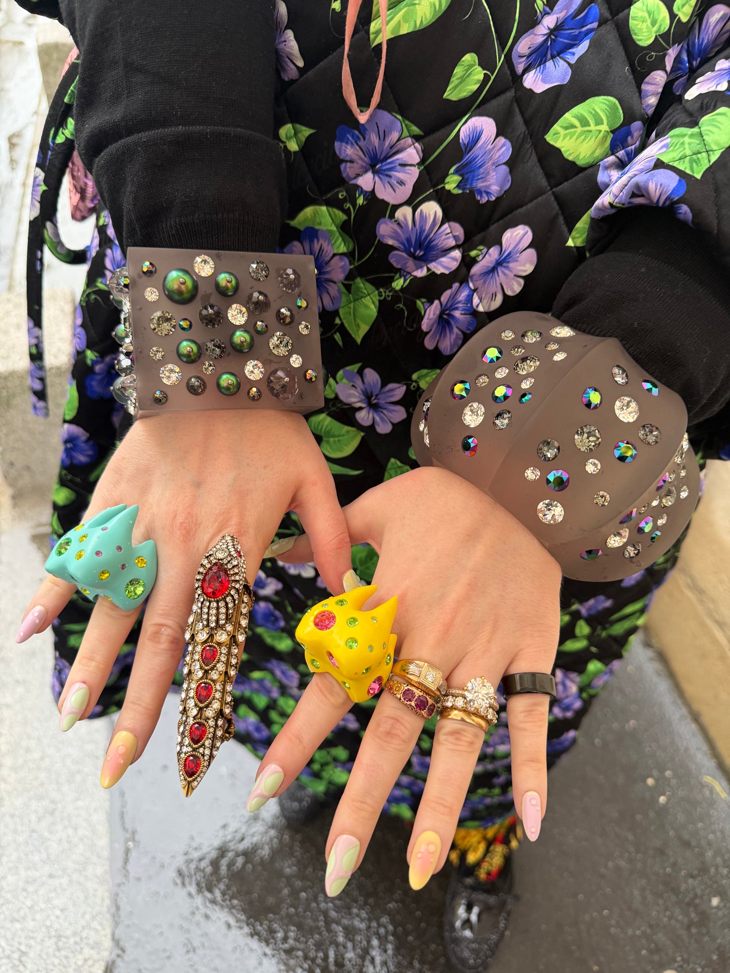 Blue Raspberry Tooth Ring