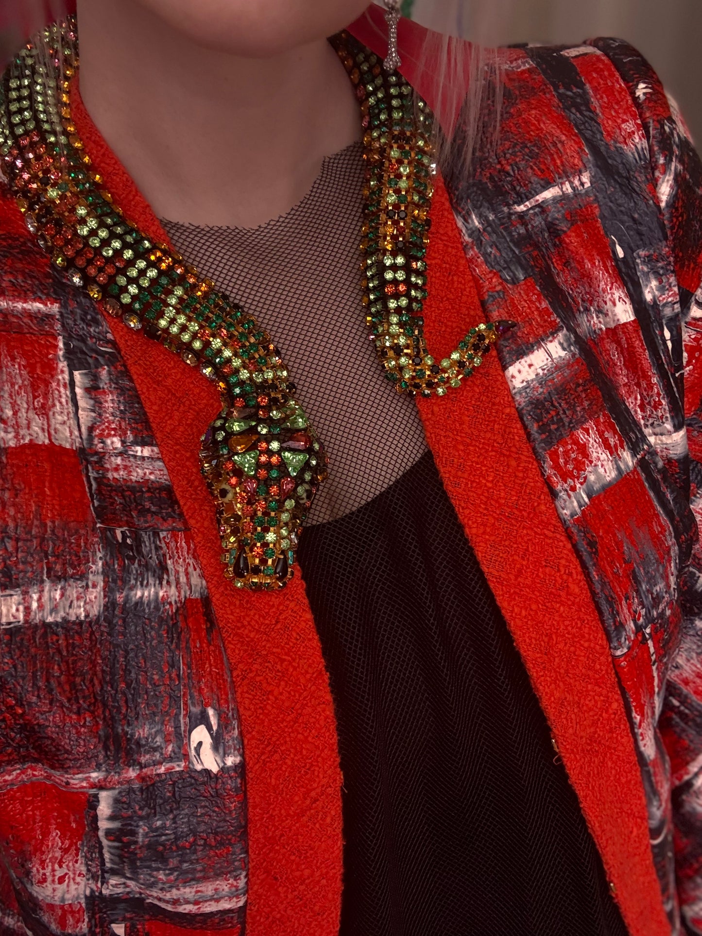 Iris Apfel's Hanna Bernhard Paris Monumental Snake Necklace