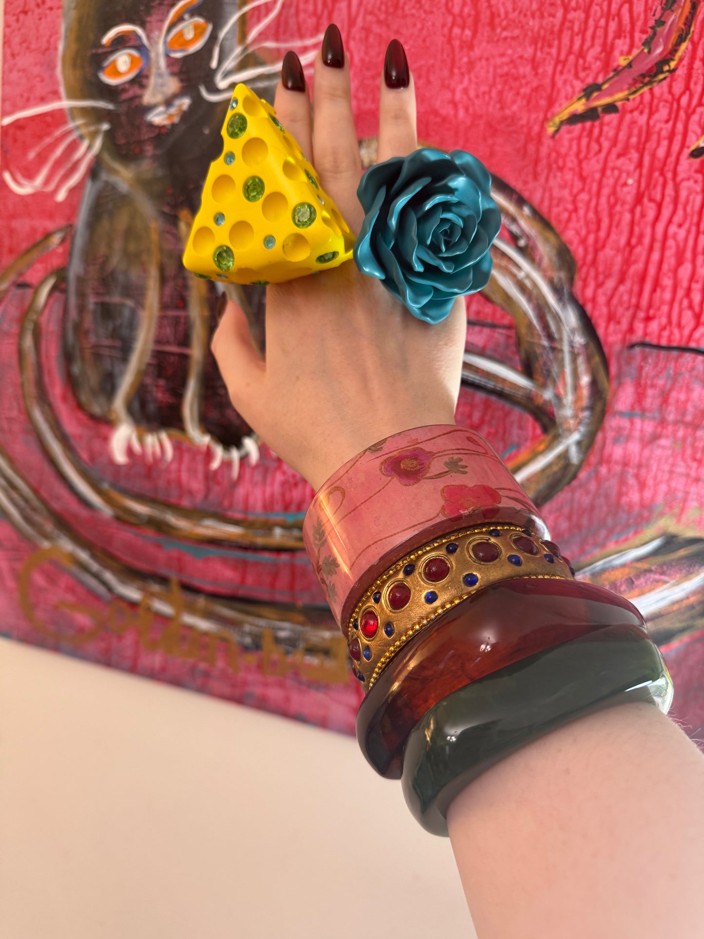 Iris Apfel's Vintage Cabochon Bracelet
