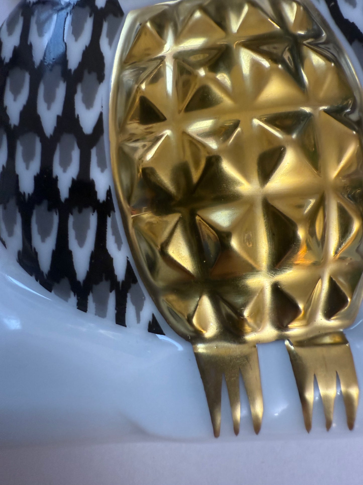 Iris Apfel's Documented Bernardaud 22K Gold & Porcelain Owl Brooch