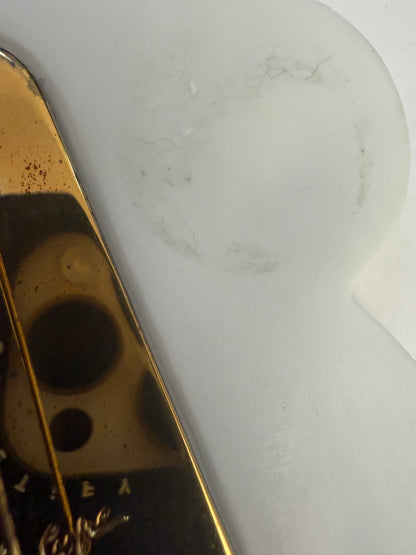 Iris Apfel's Documented Bernardaud 22K Gold & Porcelain Owl Brooch