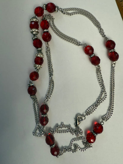 Iris Apfel's Cherry Pie Crystal Station Necklace