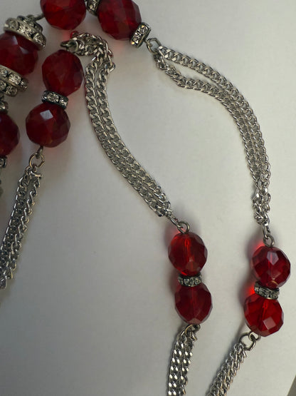 Iris Apfel's Cherry Pie Crystal Station Necklace