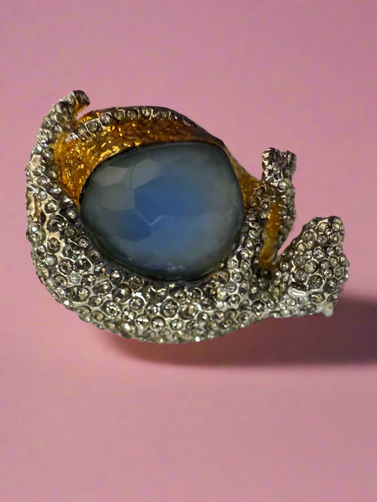 Iris Apfel's Alexis Bittar Crystal Panther Ring