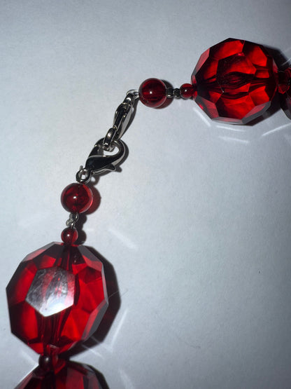 Iris Apfel's Cherry Pie Jumbo Chunky Choker Necklace