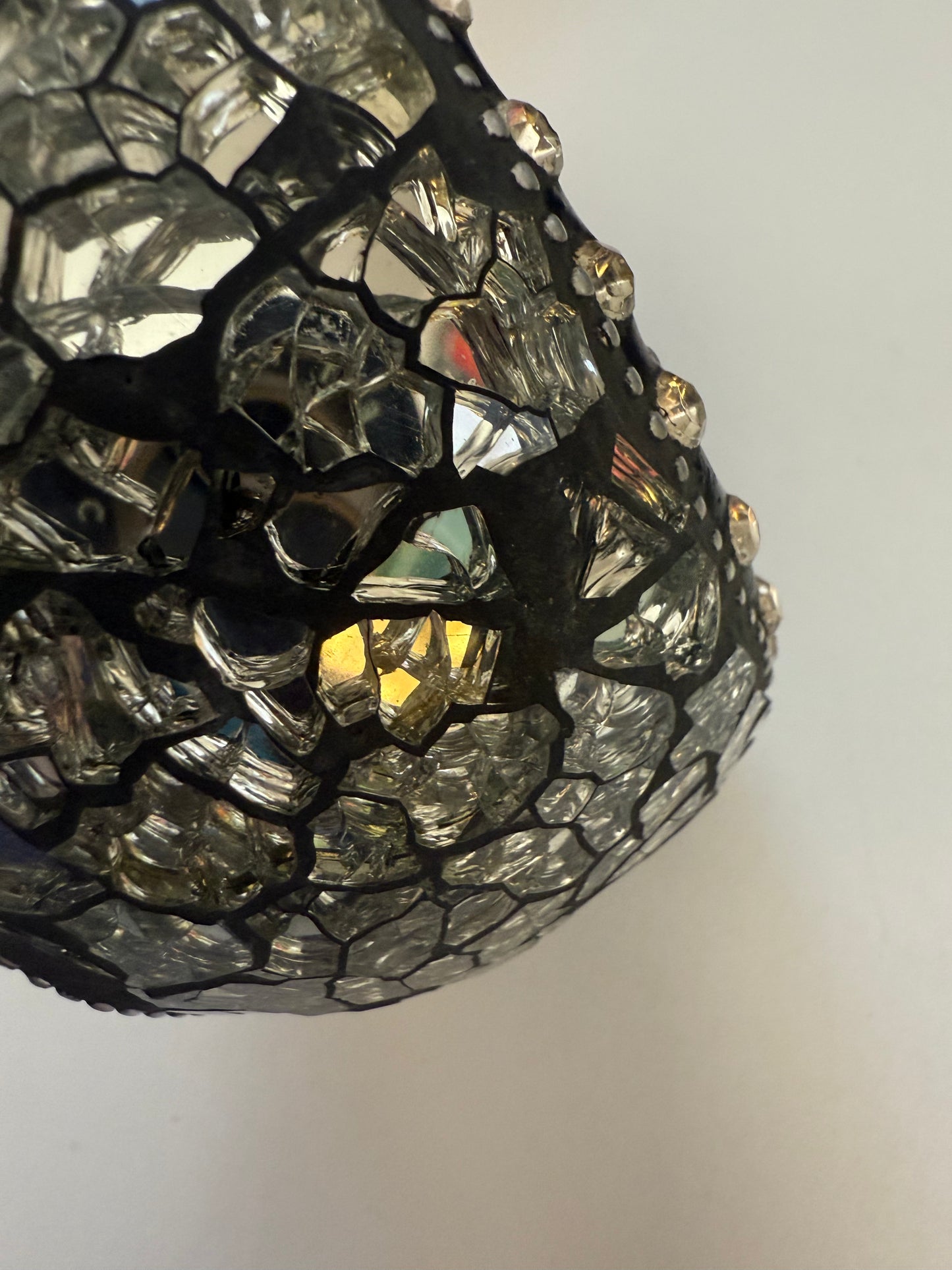 Iris Apfel's Highly Documented Vintage Massive Mirrored Ebony Bangle