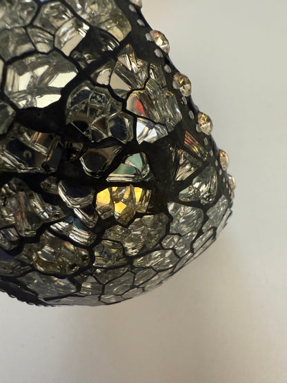 Iris Apfel's Highly Documented Vintage Massive Mirrored Ebony Bangle