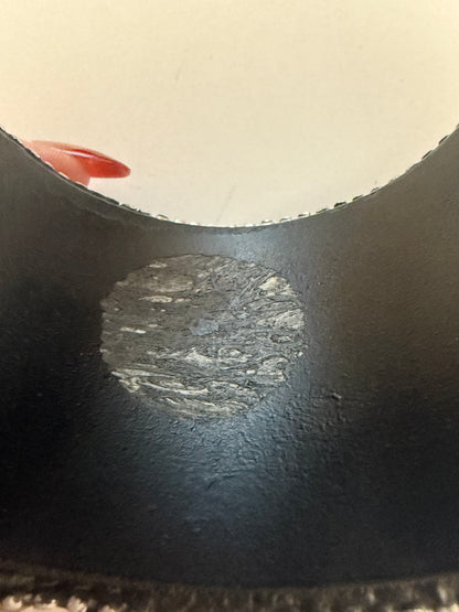 Iris Apfel's Highly Documented Vintage Massive Mirrored Ebony Bangle