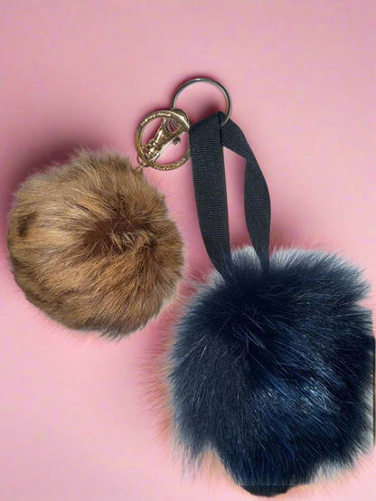 Iris Apfel's Vintage Pologeorgis Fur Puffs Bag Charm