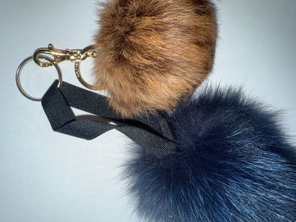 Iris Apfel's Vintage Pologeorgis Fur Puffs Bag Charm