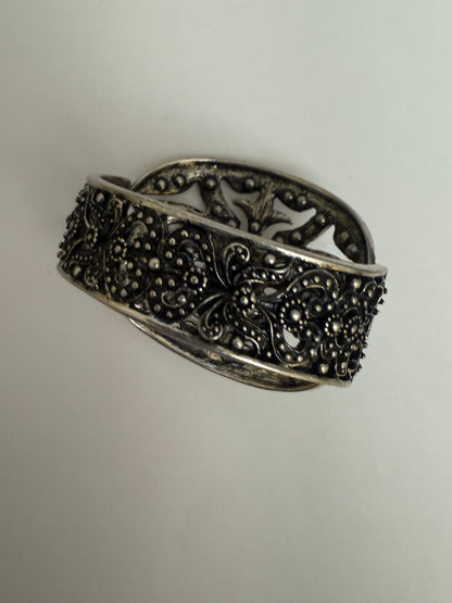 Iris Apfel's Chunky Vintage Rhinestone Crystal Cuff